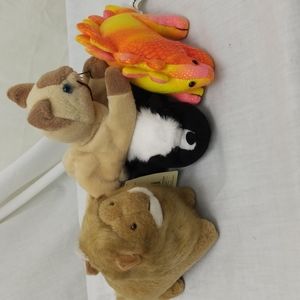 Stuffins set of four stuffed animals